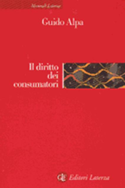 Il diritto dei consumatori - Guido Alpa - copertina