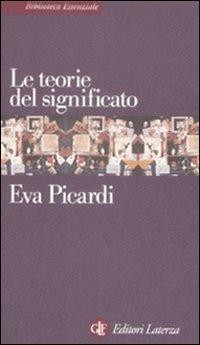 Le teorie del significato - Eva Picardi - copertina