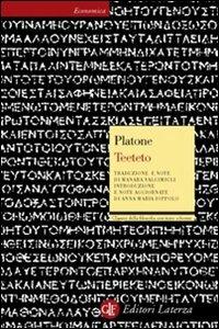Teeteto. Testo greco a fronte - Platone - copertina