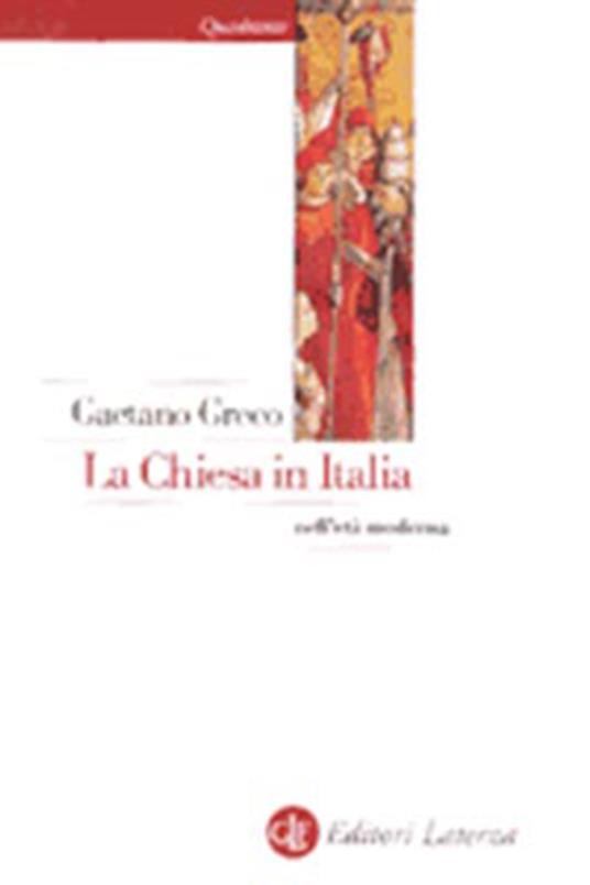 La Chiesa in Italia nell'età moderna - Gaetano Greco - copertina