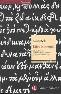 Etica eudemia. Testo greco a fronte - Aristotele - copertina