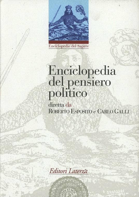Enciclopedia del pensiero politico - copertina