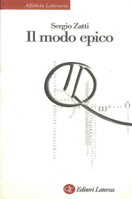 Il modo epico - Sergio Zatti - copertina
