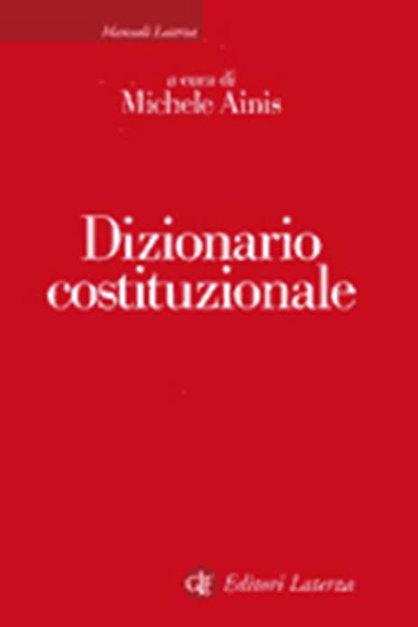 Dizionario costituzionale - copertina