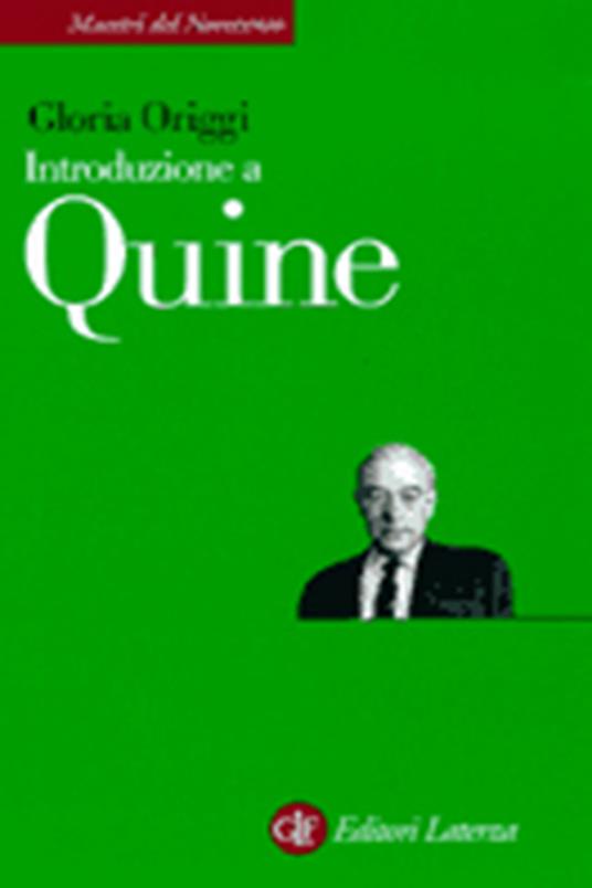 Introduzione a Quine - Gloria Origgi - copertina