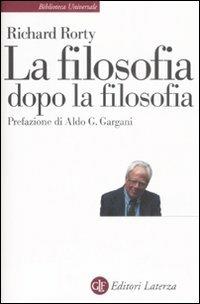 La filosofia dopo la filosofia - Richard Rorty - copertina