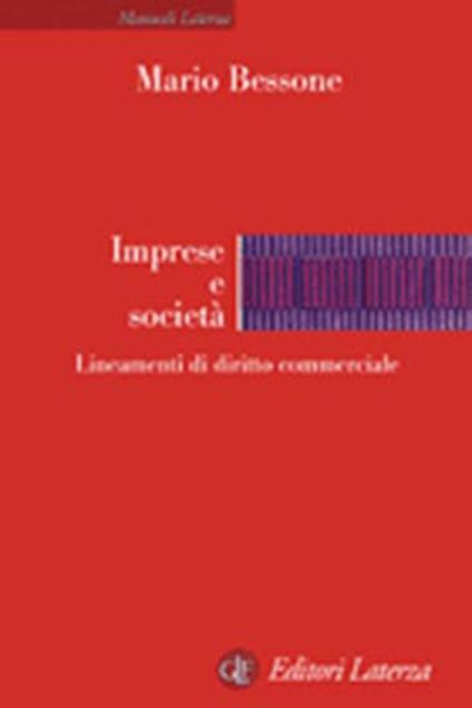 Imprese e società. Lineamenti di diritto commerciale - Mario Bessone - copertina
