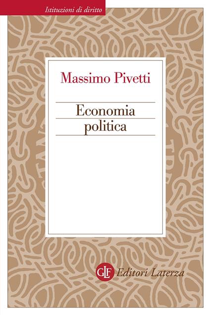 Economia politica - Massimo Pivetti - copertina