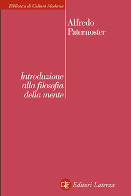 Introduzione alla filosofia della mente - Alfredo Paternoster - copertina