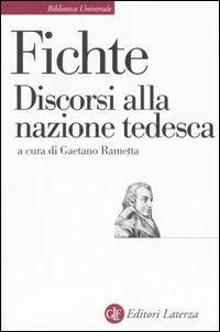 Discorsi alla nazione tedesca - J. Gottlieb Fichte - copertina