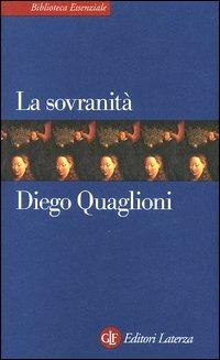 La sovranità - Diego Quaglioni - copertina