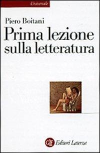 Prima lezione sulla letteratura - Piero Boitani - copertina