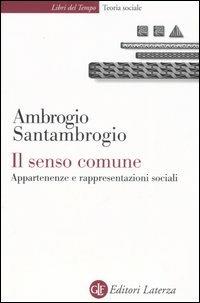 Il senso comune. Appartenenze e rappresentazioni sociali - Ambrogio Santambrogio - copertina