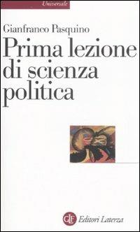 Prima lezione di scienza politica - Gianfranco Pasquino - copertina
