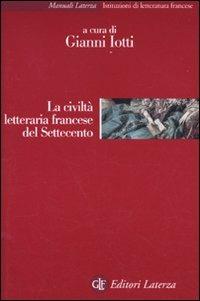 La civiltà letteraria francese del Settecento - copertina