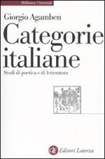 Categorie italiane. Studi di poetica e di letteratura