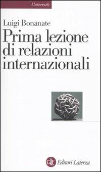 Prima lezione di relazioni internazionali - Luigi Bonanate - copertina