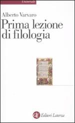 Prima lezione di filologia