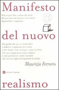 Manifesto del nuovo realismo - Maurizio Ferraris - copertina