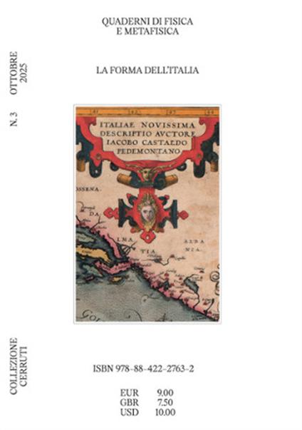 Quaderni di fisica e metafisica. Vol. 3: La forma dell'Italia - copertina