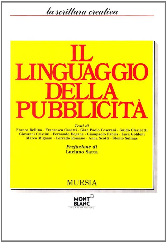 Il linguaggio della pubblicità - copertina