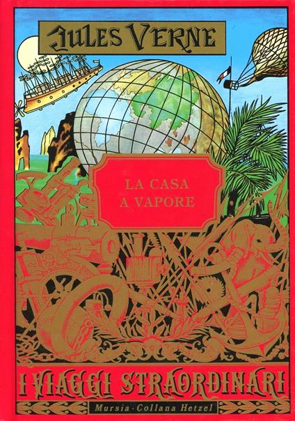 La casa a vapore - Jules Verne - copertina