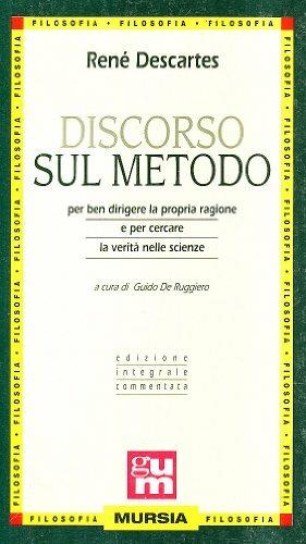 Discorso sul metodo - Renato Cartesio - copertina