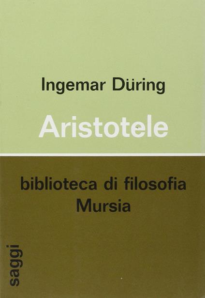 Aristotele - Ingemar Düring - copertina