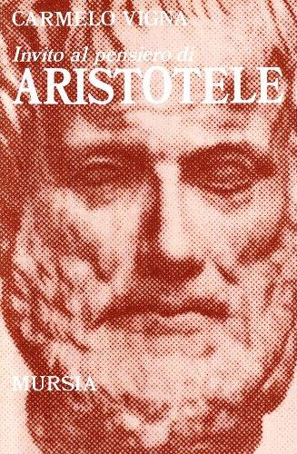 Invito al pensiero di Aristotele - Carmelo Vigna - copertina