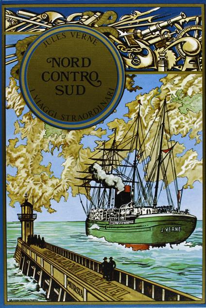 Nord contro sud - Jules Verne - copertina