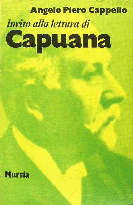 Invito alla lettura di Luigi Capuana - Angelo P. Cappello - copertina