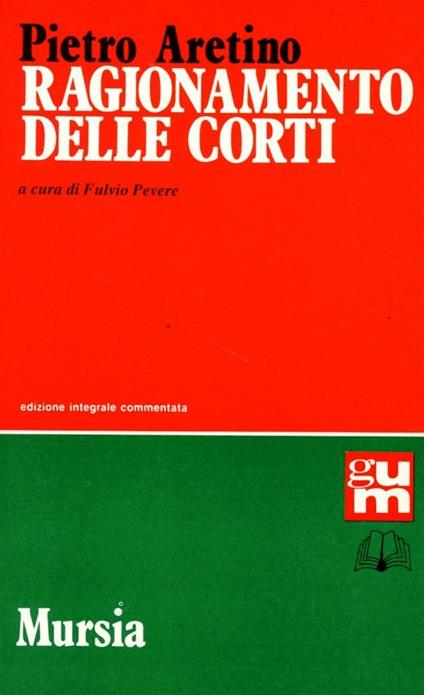 Ragionamento delle corti - Pietro Aretino - copertina