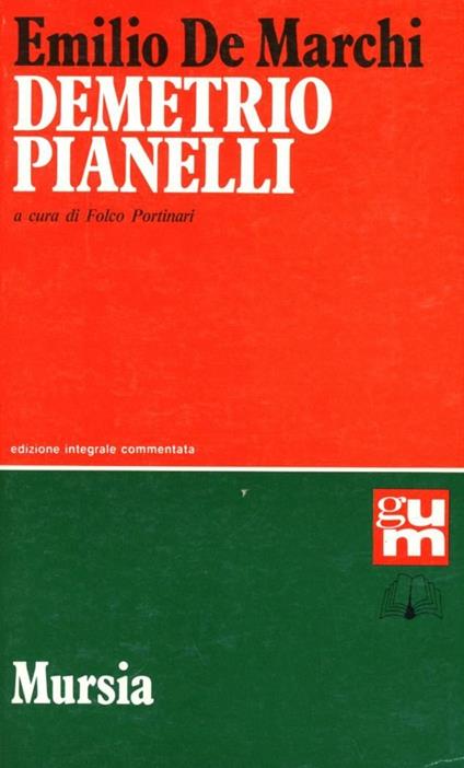 Demetrio Pianelli - Emilio De Marchi - copertina