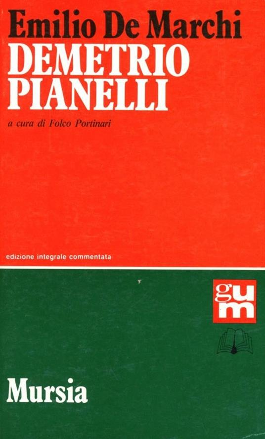 Demetrio Pianelli - Emilio De Marchi - copertina