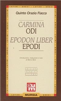 Carmina-Epodon liber-Odi-Epodi - Quinto Orazio Flacco - copertina