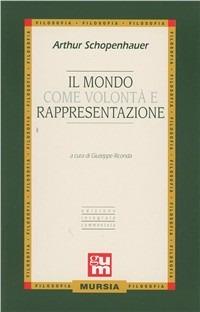 Il mondo come volontà e rappresentazione - Arthur Schopenhauer - copertina