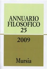 Annuario filosofico 2009. Vol. 25 - copertina