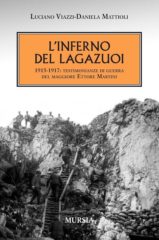 L' inferno del Lagazuoi 1915-1917. Testimonianze di guerra del maggiore Ettore Martini - Luciano Viazzi,Daniela Mattioli - copertina