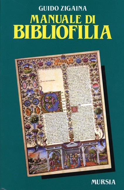 Manuale di bibliofilia - Guido Zigaina - copertina