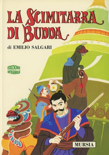 La scimitarra di Budda - Emilio Salgari - copertina