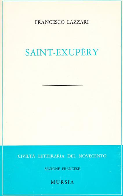 Saint-Exupéry - Francesco Lazzari - copertina