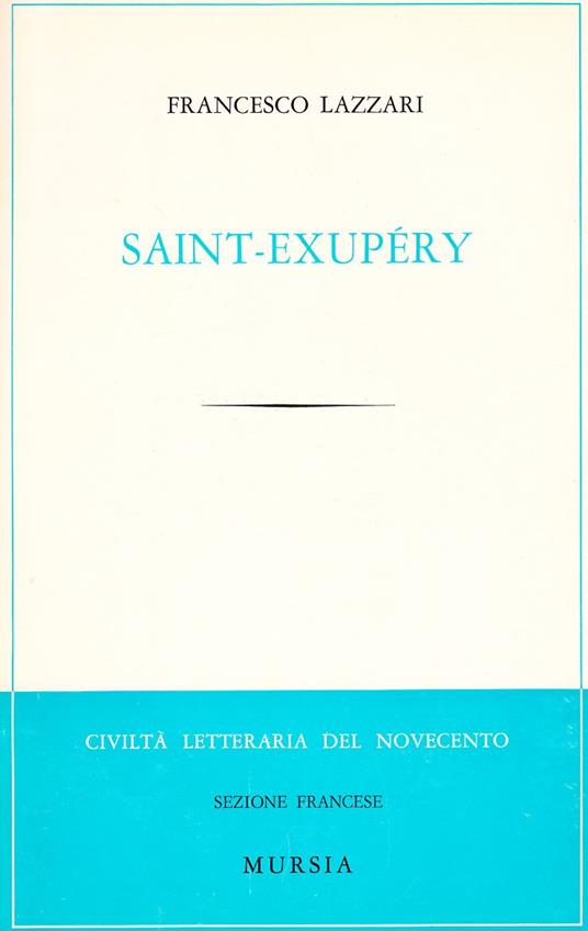 Saint-Exupéry - Francesco Lazzari - copertina