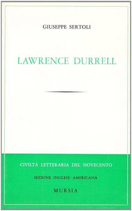 Lawrence Durrell - Giuseppe Sertoli - copertina