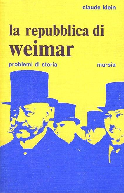 La Repubblica di Weimar - Claude Klein - copertina