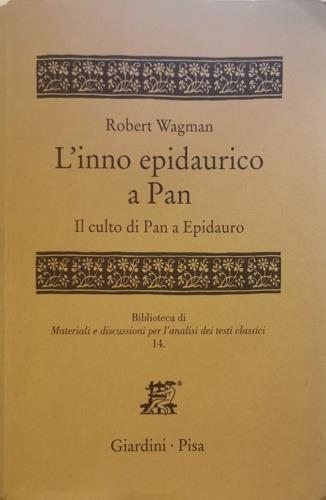 L' inno epidaurico a Pan - Robert Wagman - copertina
