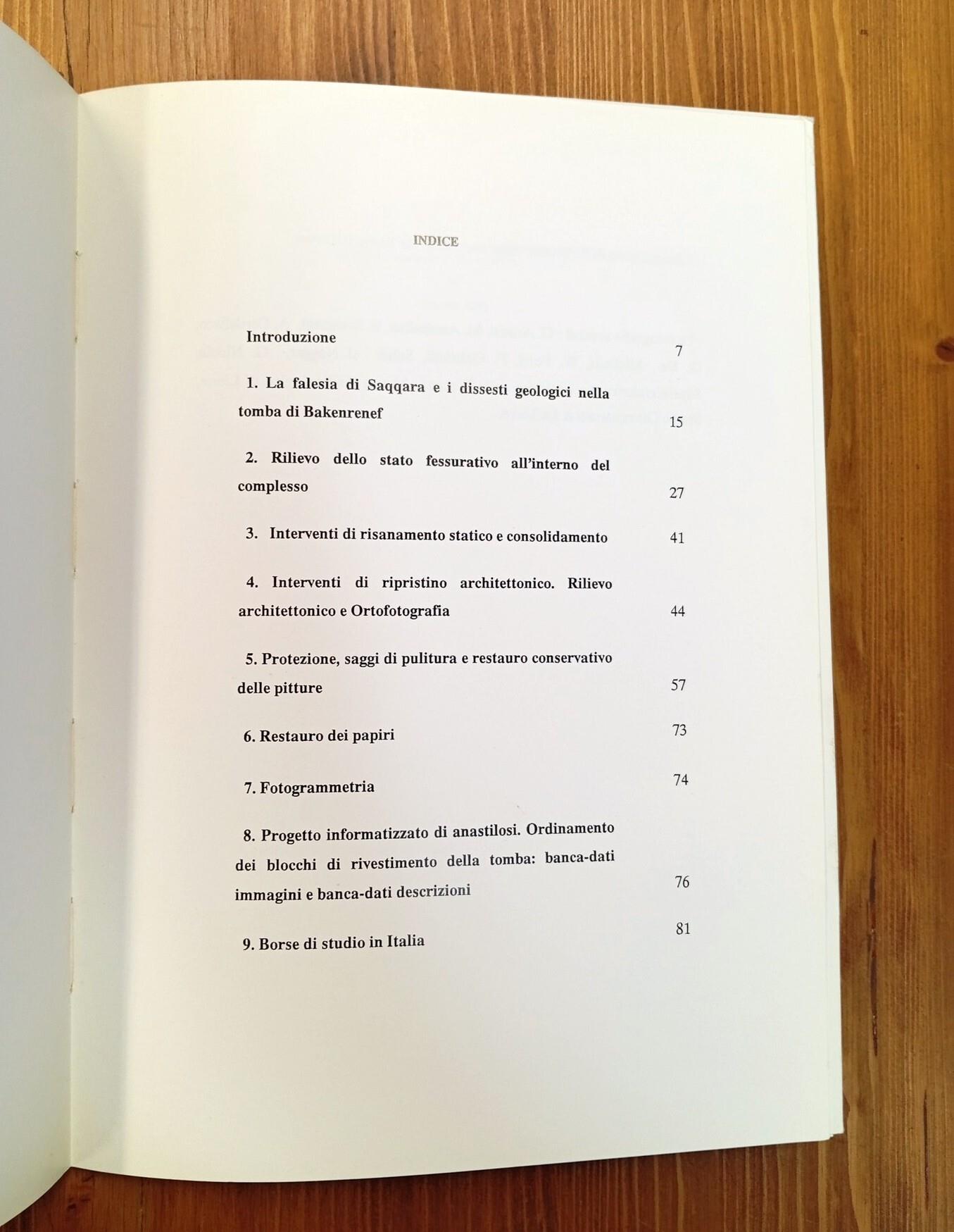 Tomba di Bakenrenef (L. 24). Attività del cantiere scuola 1985-1987