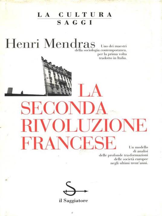 La seconda Rivoluzione francese - Henri Mendras - copertina