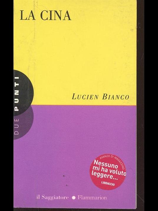 La Cina - Lucien Bianco - copertina