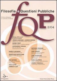 FQP. Filosofia e questioni pubbliche (2004). Vol. 2 - copertina