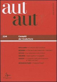 Aut aut. Vol. 334: Compiti del traduttore. - copertina